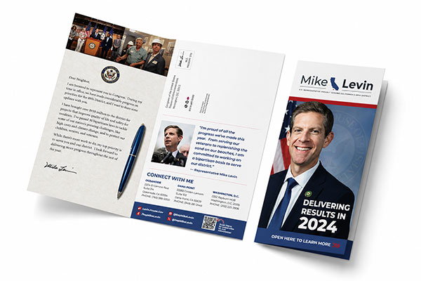 Compact campaign literature for field and event distribution