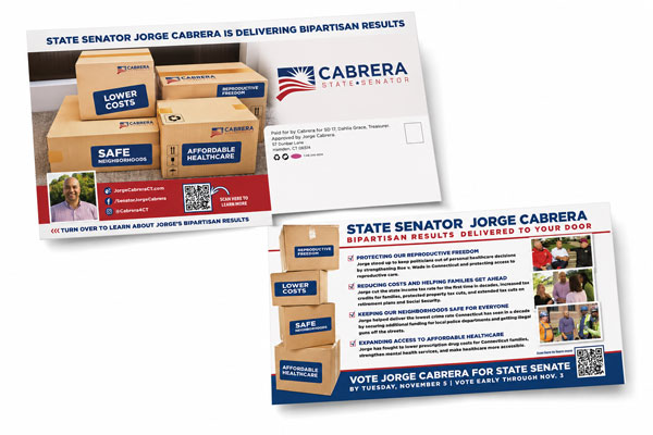 Issue-based campaign communication mailer