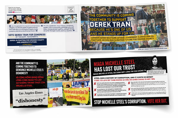 Community and bilingual outreach campaign mailer