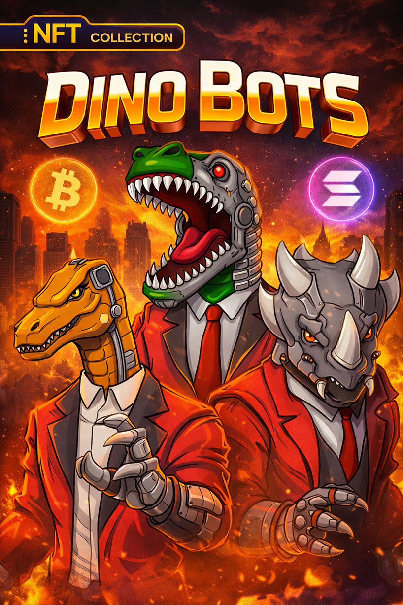 Dino Bots NFT Collection Poster