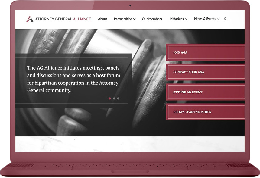Landing page mobile view